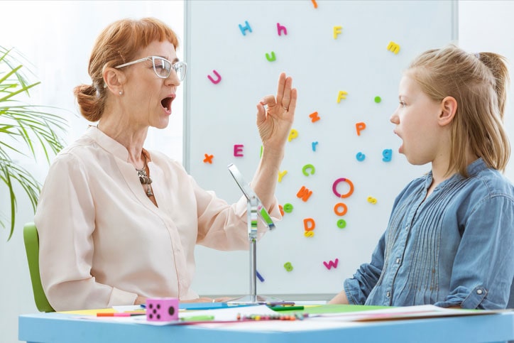 A child getting post Stroke Aphasia Treatment